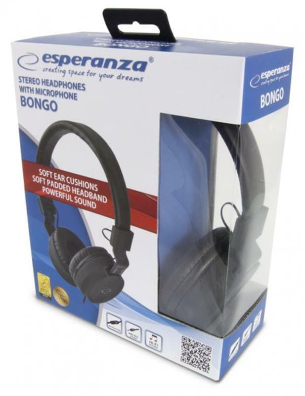 Гарнітура Esperanza EH212K Bongo Black