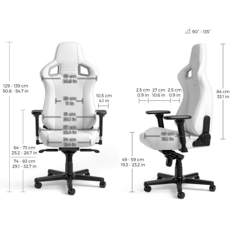 Кресло для геймеров Noblechairs Epic White Edition (NBL-EPC-PU-WED)