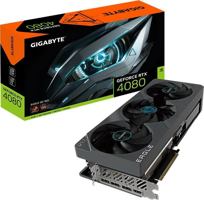 Видеокарта GF RTX 4080 16GB GDDR6X Eagle OC Gigabyte (GV-N4080EAGLE OC-16GD)