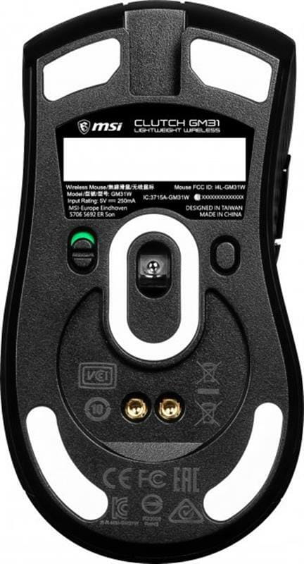 Мышь беспроводая MSI Clutch GM31 Lightweight Wireless Black (S12-4300980-CLA)