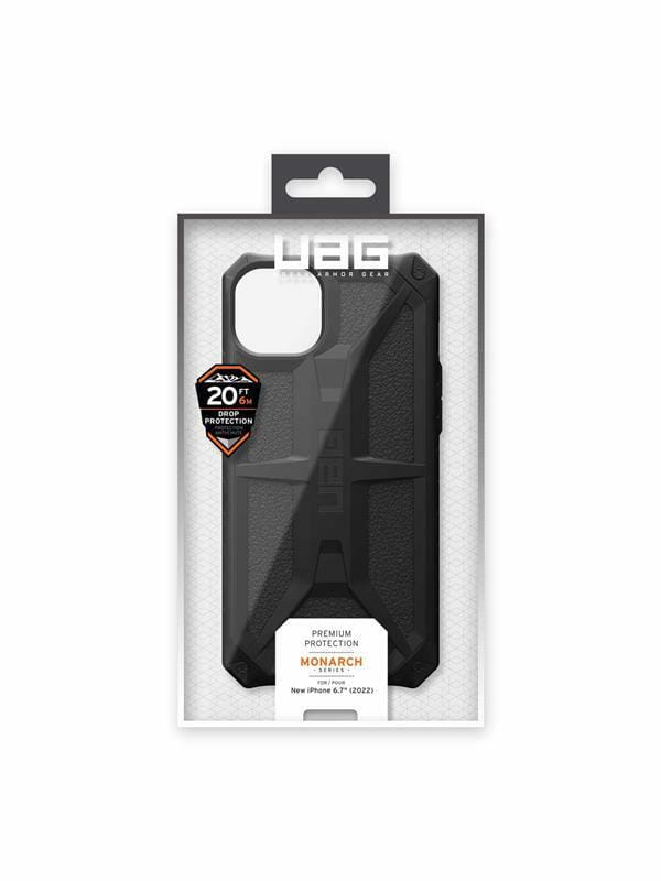 Чeхол-накладка Urban Armor Gear Monarch для Apple iPhone 14 Plus/15 Plus Black (114033114040)