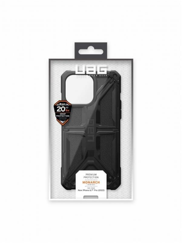 Чeхол-накладка Urban Armor Gear Monarch для Apple iPhone 14 Pro Max Black (114035114040)