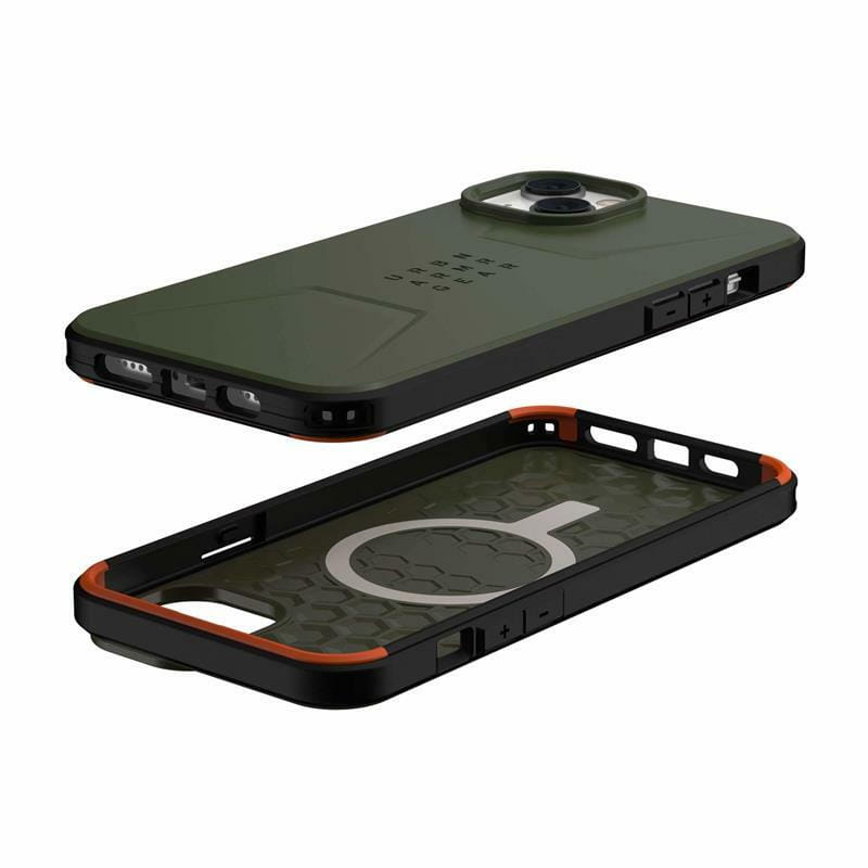 Чeхол-накладка Urban Armor Gear Civilian Magsafe для Apple iPhone 14 Plus Olive (114037117272)