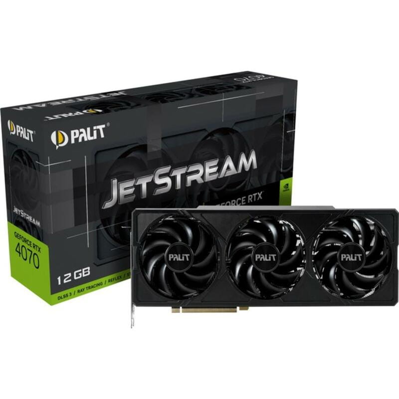 Видеокарта GF RTX 4070 12GB GDDR6X JetStream Palit (NED4070019K9-1047J)