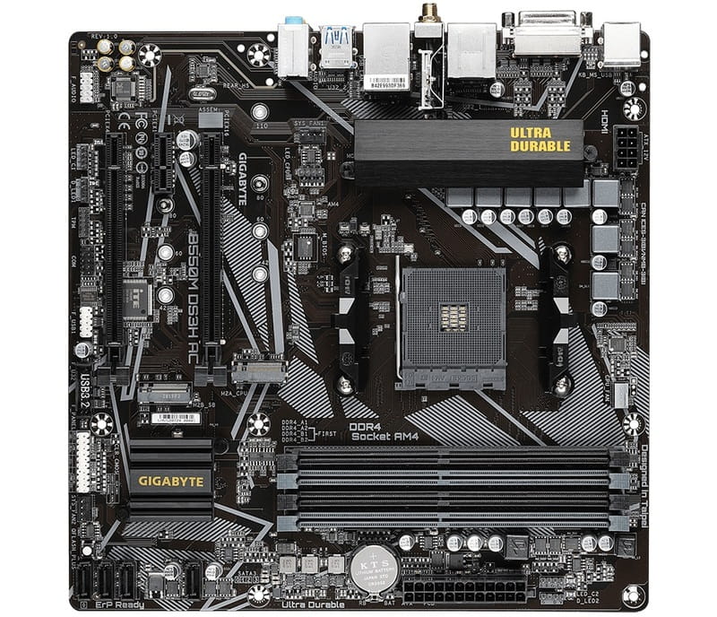 Материнская плата Gigabyte B550M DS3H AC Socket AM4