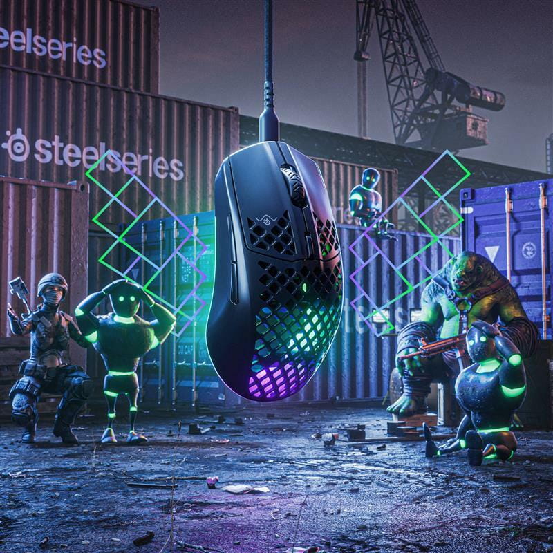 Мишка SteelSeries Aerox 3 2022 (62611) Onyx Black USB