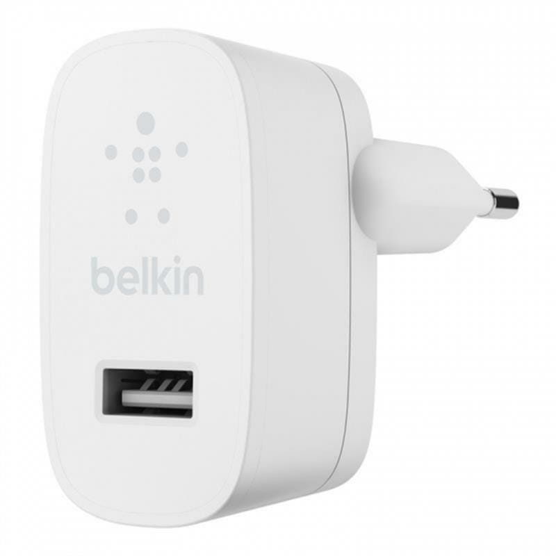 Мережевий зарядний пристрій Belkin (1USBx2.4A) White (WCA002VFWH)