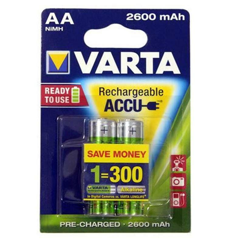 Аккумулятор Varta Rechargeable Accu AA/HR06 NI-MH 2600 mAh BL 2шт