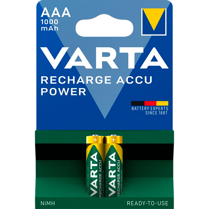 Аккумулятор Varta Phone Accu AAA/HR03 NI-MH 800 mAh BL 2шт
