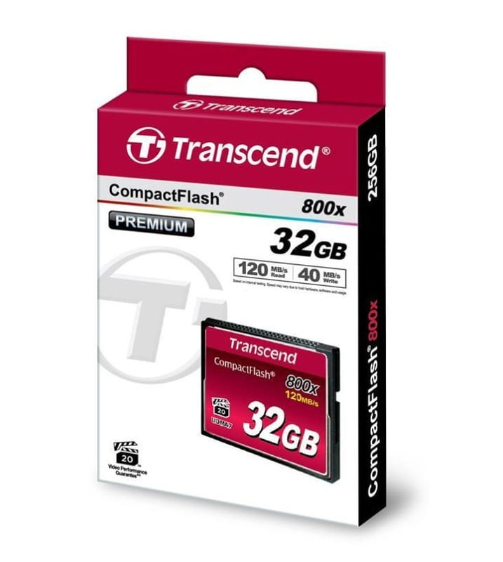 Карта памяти CompactFlash  32GB Transcend 800x (TS32GCF800)