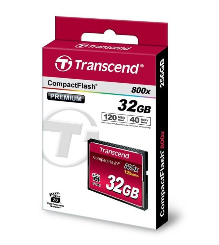Карта пам`яті CompactFlash 32GB Transcend 800x (TS32GCF800)