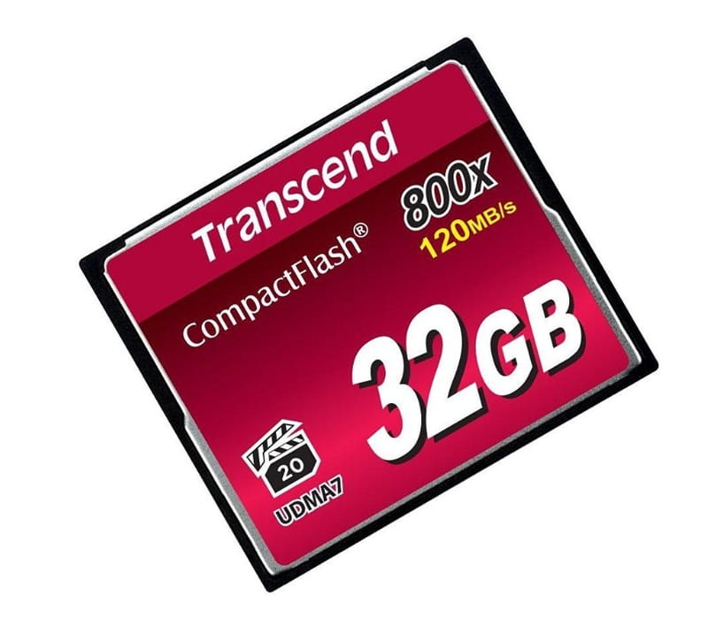 Карта памяти CompactFlash  32GB Transcend 800x (TS32GCF800)