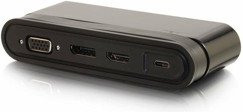 Док-станция C2G USB-C на HDMI, DP, VGA, USB, Power Delivery до 65W (CG82392)