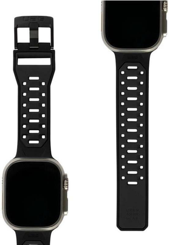 Ремінець Urban Armour Gear Civilian Silicone до Apple Watch Ultra 49/45/44/42mm Graphite/Black (194002114032)