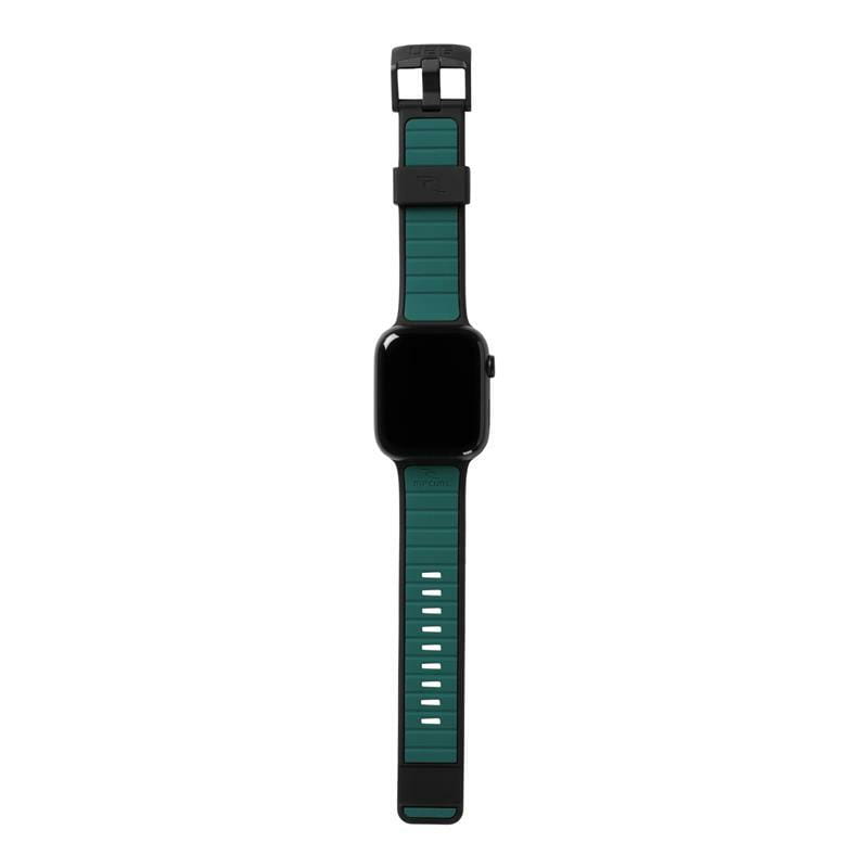 Ремінець Urban Armour Gear Torquay для Apple Watch 45/44/42mm Black-Turquoise (194112R1405D)