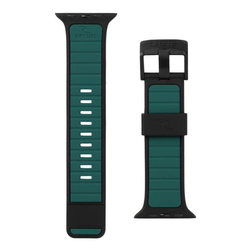 Ремінець Urban Armour Gear Torquay для Apple Watch 45/44/42mm Black-Turquoise (194112R1405D)