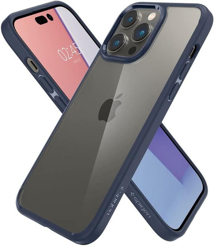 Чeхол-накладка Spigen Ultra Hybrid для Apple iPhone 14 Pro Navy Blue (ACS04962)
