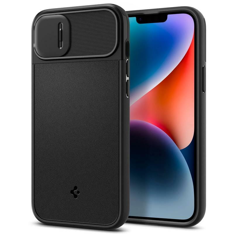 Чeхол-накладка Spigen Optik Armor MagFit для Apple iPhone 14 Black (ACS05070)