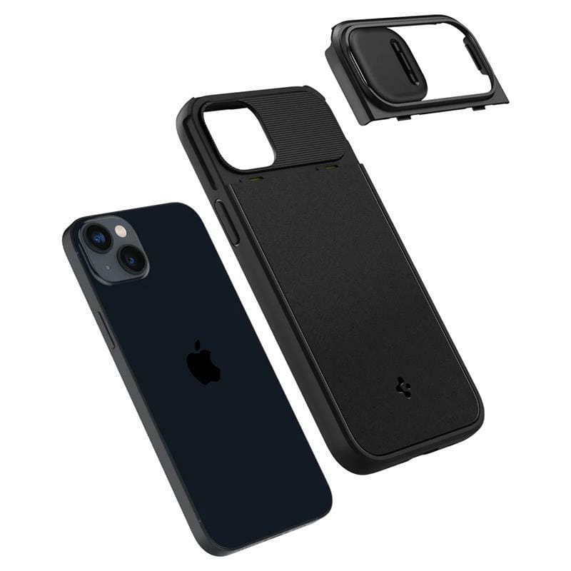 Чохол-накладка Spigen Optik Armor MagFit для Apple iPhone 14 Black (ACS05070)