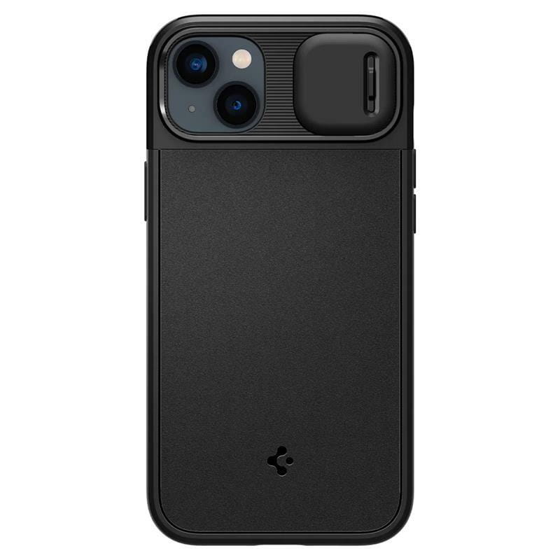 Чeхол-накладка Spigen Optik Armor MagFit для Apple iPhone 14 Black (ACS05070)