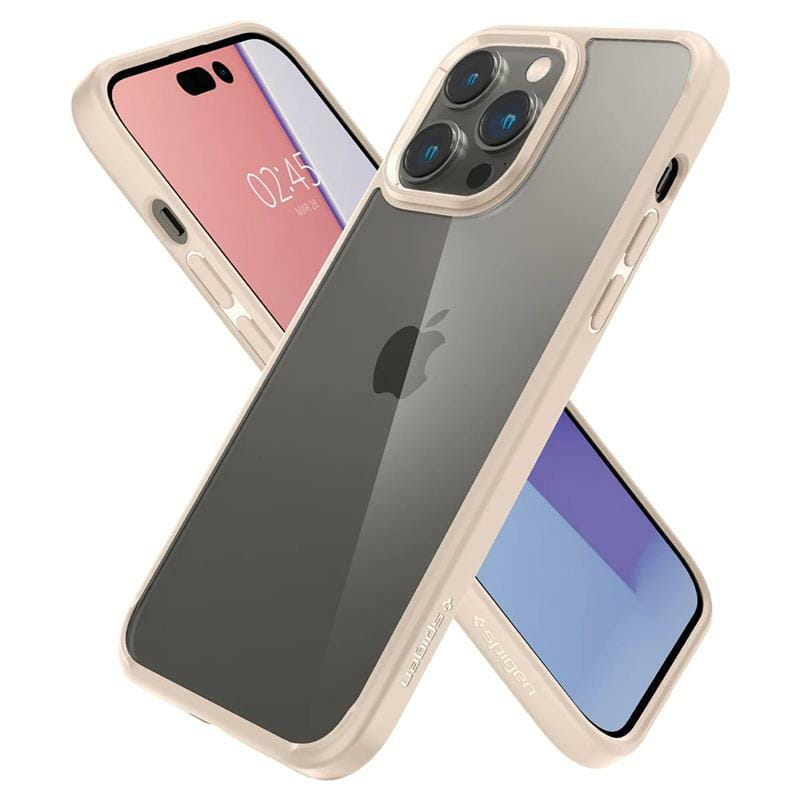 Чохол-накладка Spigen Ultra Hybrid для Apple iPhone 14 Pro Sand Beige (ACS04963)