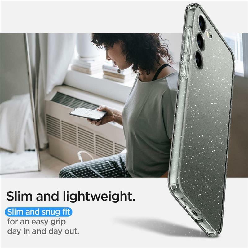 Чохол-накладка Spigen Liquid Crystal Glitter для Samsung Galaxy S23+ SM-S916 Crystal Quartz (ACS05664)