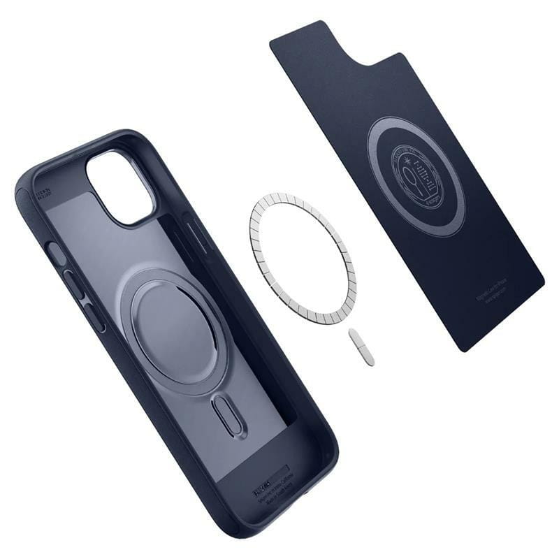 Чeхол-накладка Spigen Mag Armor MagFit для Apple iPhone 14 Navy Blue (ACS05066)