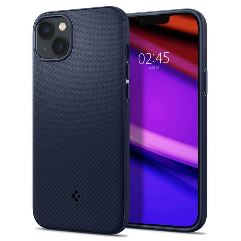 Чeхол-накладка Spigen Mag Armor MagFit для Apple iPhone 14 Navy Blue (ACS05066)