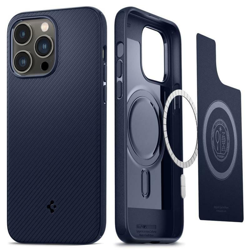 Чохол-накладка Spigen Mag Armor MagFit для Apple Iphone 14 Pro Max Navy Blue (ACS04845)