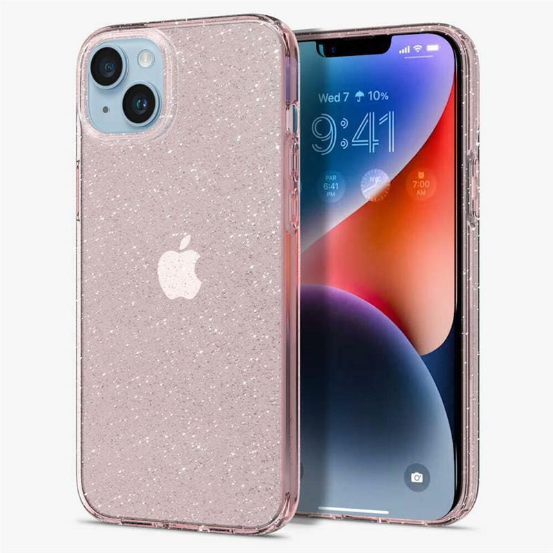Чeхол-накладка Spigen Liquid Crystal Glitter для Apple iPhone 14 Rose Quartz (ACS05035)