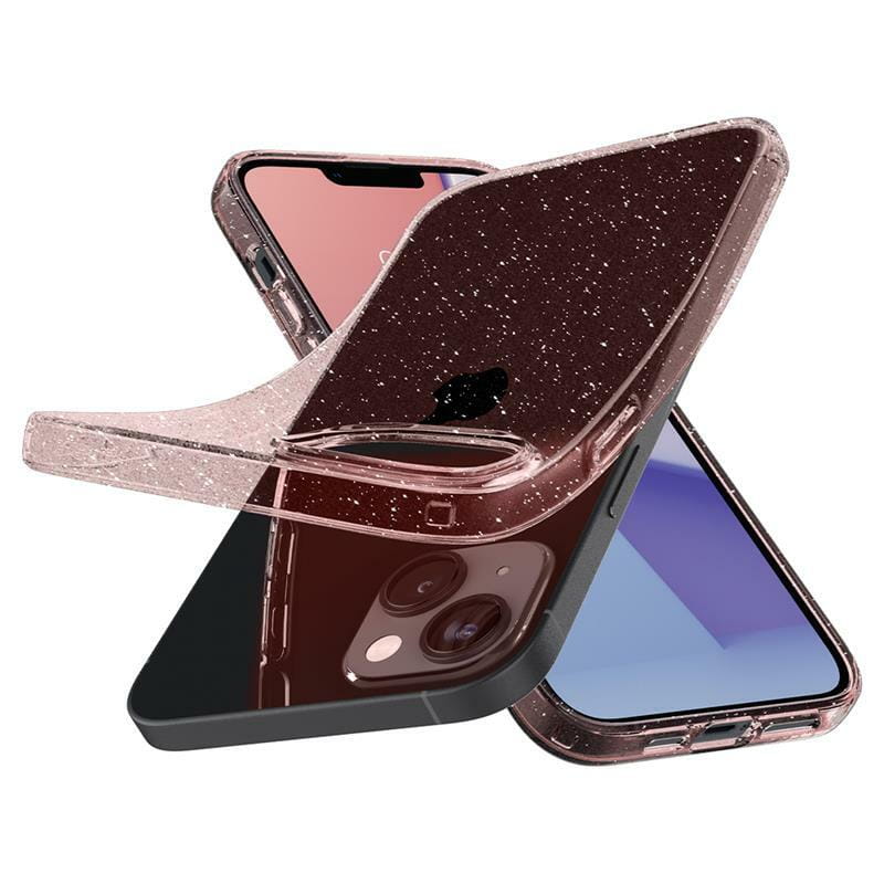 Чохол-накладка Spigen Liquid Crystal Glitter для Apple iPhone 14 Rose Quartz (ACS05035)