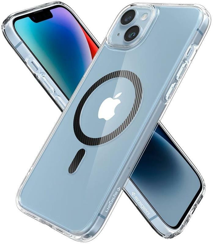 Чeхол-накладка Spigen Ultra Hybrid MagFit для Apple iPhone 14 Carbon Fiber (ACS05050)