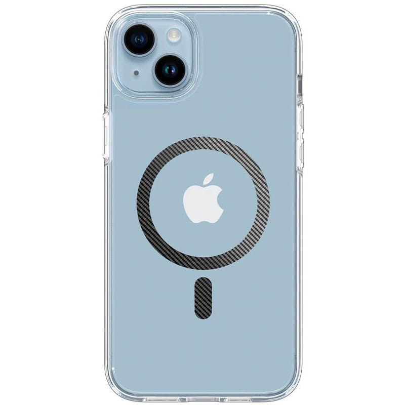 Чeхол-накладка Spigen Ultra Hybrid MagFit для Apple iPhone 14 Carbon Fiber (ACS05050)