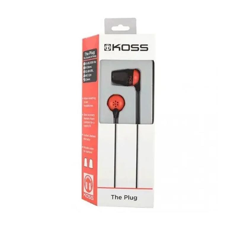 Наушники KOSS The Plug Red (196768.101)