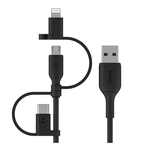 Photos - Cable (video, audio, USB) Belkin Кабель  Boost Charge Universal USB - Lightning + micro USB + USB Typ 