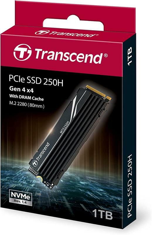 Накопичувач SSD 1TB Transcend MTE250H M.2 2280 PCIe 4.0 x4 3D TLC (TS1TMTE250H)