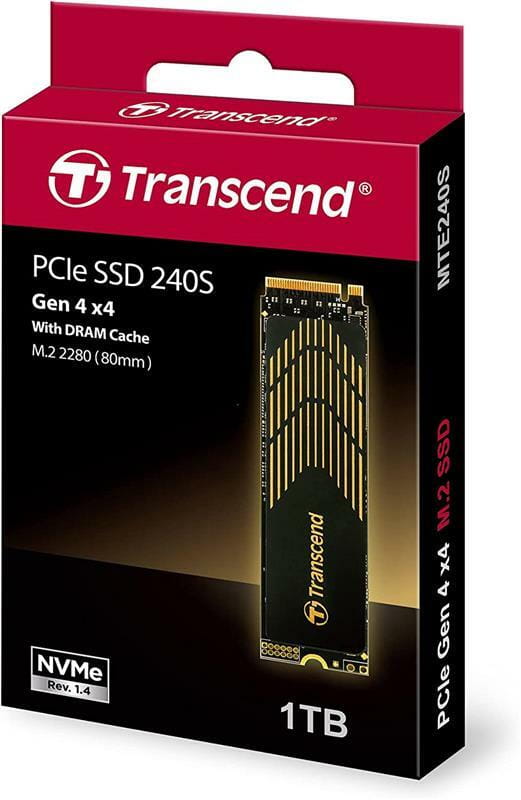 Накопитель SSD 1TB Transcend MTE240S M.2 2280 PCIe 3.0 x4 3D TLC (TS1TMTE240S)