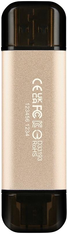 Флеш-накопичувач USB3.2+Type-C 128GB Transcend JetFlash 930С Beige (TS128GJF930C)