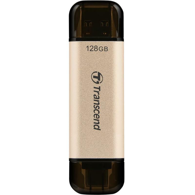 Флеш-накопичувач USB3.2+Type-C 128GB Transcend JetFlash 930С Beige (TS128GJF930C)