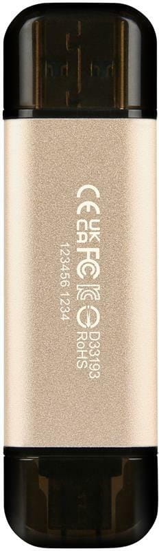 Флеш-накопичувач USB3.2+Type-C 128GB Transcend JetFlash 930С Beige (TS128GJF930C)