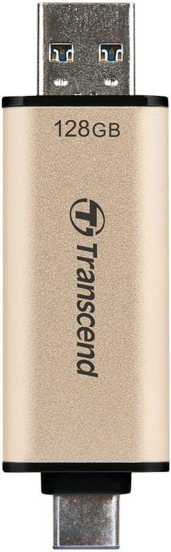 Флеш-накопичувач USB3.2+Type-C 128GB Transcend JetFlash 930С Beige (TS128GJF930C)