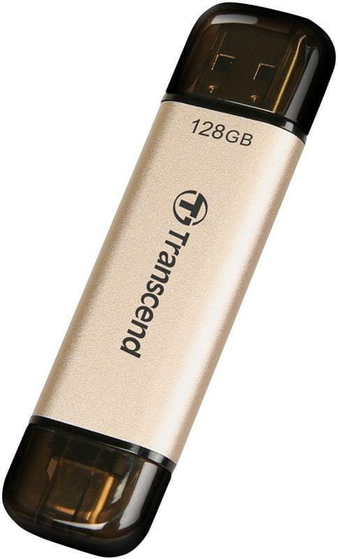 Флеш-накопичувач USB3.2+Type-C 128GB Transcend JetFlash 930С Beige (TS128GJF930C)