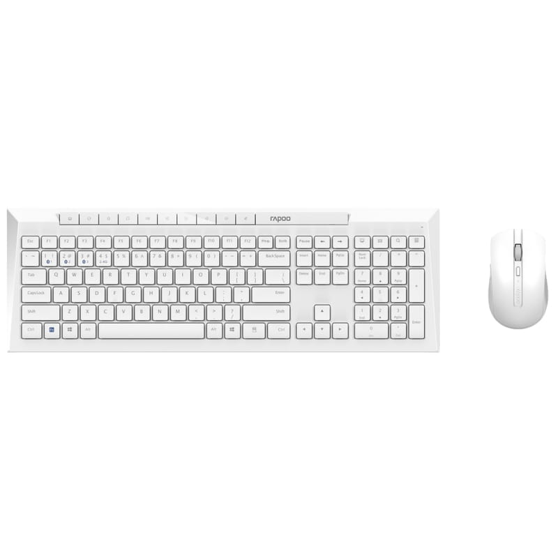 Комплект (клавіатура, миша) бездротовий Rapoo 8210М Wireless White