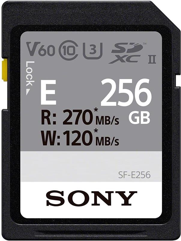 Карта памяти SDXC 256GB UHS-II U3 Class 10 Sony Entry R270/W120MB/s (SFE256.ET4)