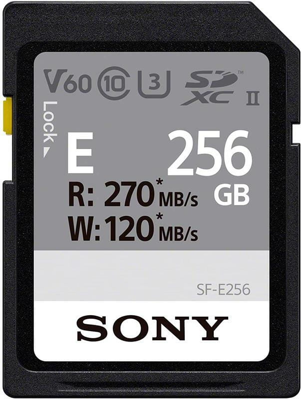 Карта памяти SDXC 256GB UHS-II U3 Class 10 Sony Entry R270/W120MB/s (SFE256.ET4)
