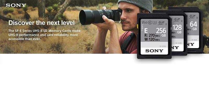 Карта пам`ятi SDXC 128GB UHS-II U3 Class 10 Sony Entry R270/W120MB/s (SFE128.ET4)