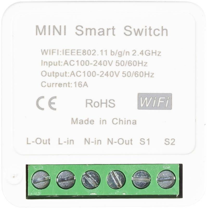Умный 1-канальный переключатель Wi-Fi TUYA (HS081386)