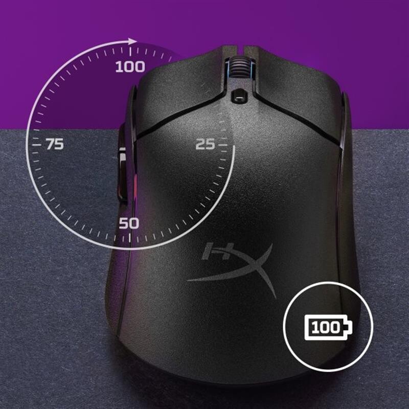 Мышь беспроводная HyperX Pulsefire Haste 2 Wireless Black (6N0B0AA)