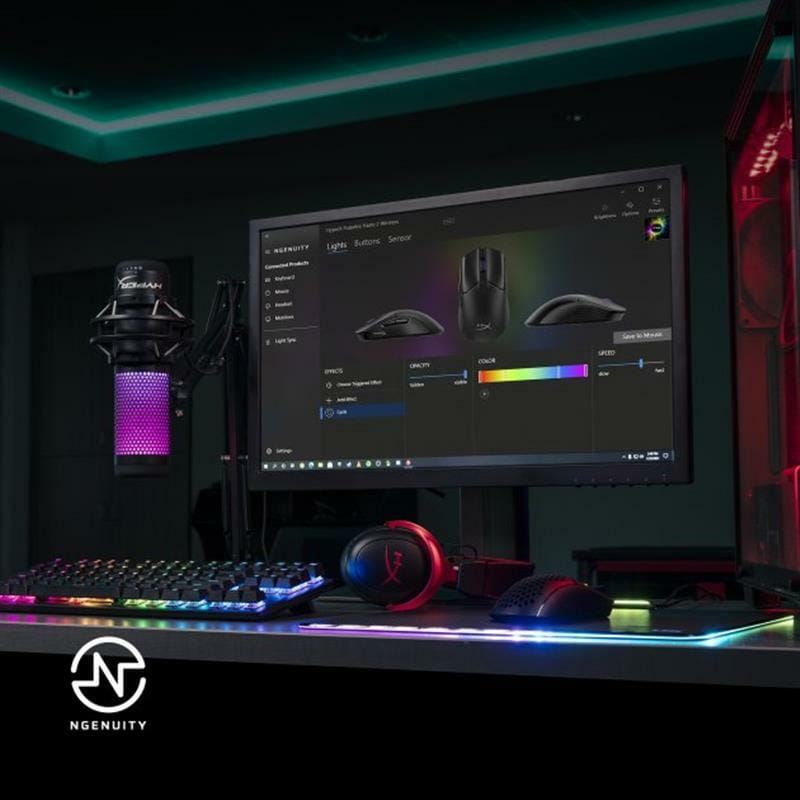 Мышь беспроводная HyperX Pulsefire Haste 2 Wireless Black (6N0B0AA)