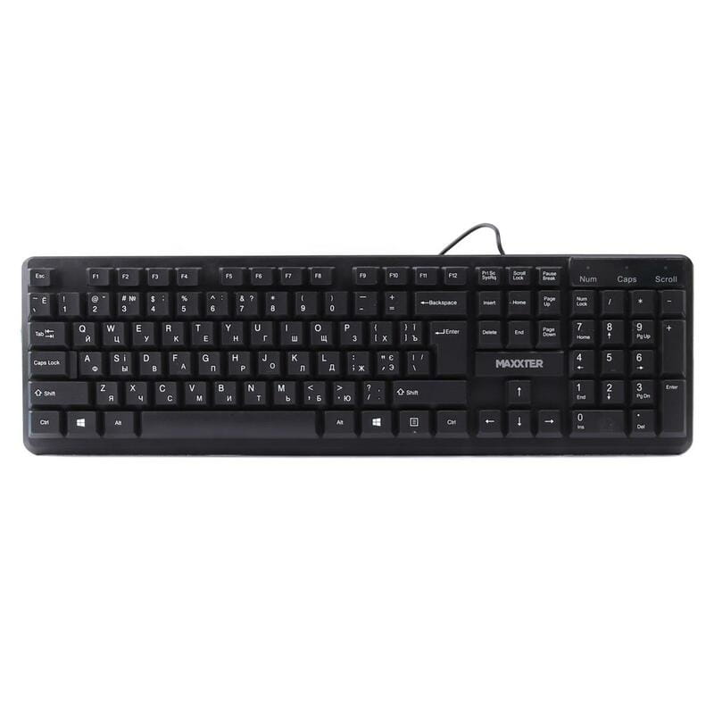 Клавиатура Maxxter KBM-U01-UA Black